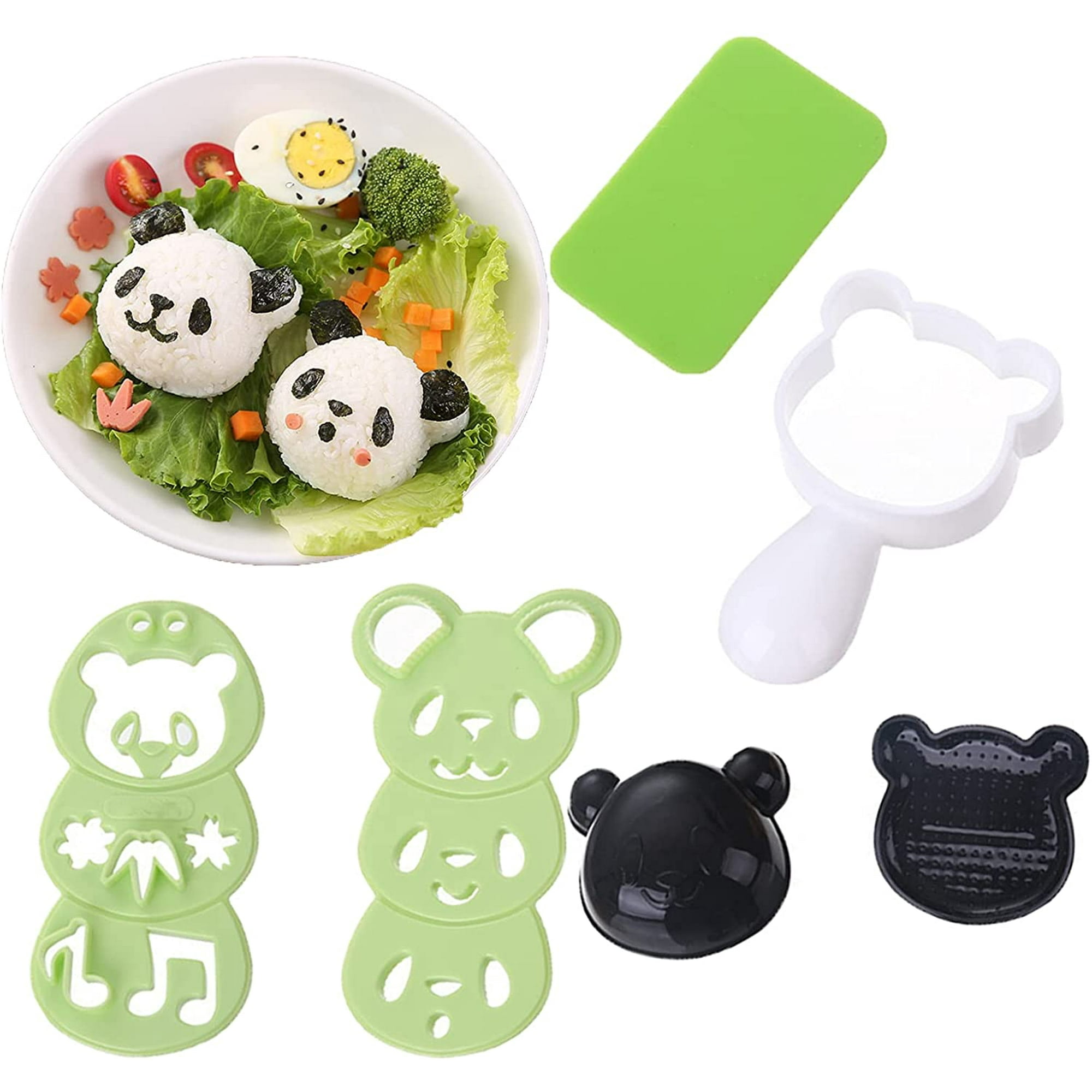 Onigiri Rice Ball Case Maker Animals Black & White 2pcs Set Lunch box BENTO Onigiri Rice Ball Case Maker Animals Black & White 2pcs Set Lunch box BENTO